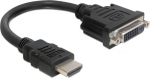 Delock Adapter HDMI Stecker > DVI-D Buchse (20cm)