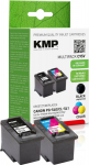 KMP MULTIPACK C95V - 2er-Pack - Schwarz, Farbe (Cyan, Magenta, Gelb) - compatible - Ink Cartridge (Alternative zu: Canon 5225B005, Canon 5227B005, Canon CL-541, Canon PG-540) - For Canon PIXMA MG3150, MG3510, MG3550, MG3650, MG4250, MX475, MX525, MX5 ...