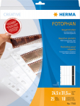 Herma Negative pockets PP clear 25 Sheets/4-Strips 7760