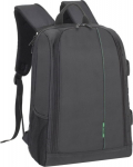 Rivacase 7490 Green Mantis Kamera Rucksack schwarz