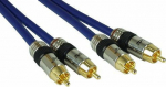 Cable InLine RCA (Cinch) x2 - RCA (Cinch) x2 10m niebieski (89710P)