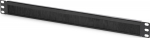 Digitus | 1U cable brush management panel open brush | DN-97661 | The Cable Brush Management Panel is getting fixed on the 483 mm (19&rdquo;) profile rails | Black
