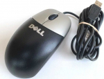 Dell Wired 2-button USB mouse, All Black
