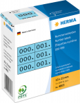 HERMA Nummernetik. 3fach selbstkl. 10x22 mm blue/schwarz