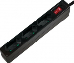 LogiLink 3 jack 1.5m czarna | switch - Listwa zasilająca 3 jack CEE 7/16 1.5m czarna
