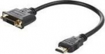 MicroConnect Adapter HDMI - DVI M/F, 15CM, Black, HDMI to DVI (24+1)