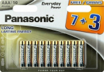 Panasonic Everyday Power patarei LR03EPS/10BW (7+3)