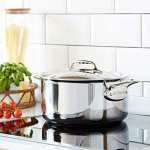 De Buyer Affinity Saucepot Stainless Steel with lid 24 cm