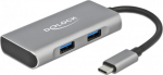 DELOCK HUB USB 3.2Gen2 Typ-C 2xTyp-A Bu 2xTyp-C Bu extern
