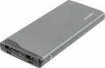 4smarts Power Bank VoltHub Pro 10000mAh 22.5W with Quick Charge, PD gunmetal *Select Edition*, white