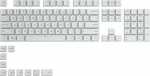 Glorious PC Gaming Race Glorious GPBT Keycaps - 114 PBT Caps, ANSI, US Layout, Arctic White