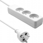 ProXtend Danish EDB Power Strip 3-way, 15M White