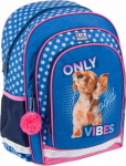 Starpak Good Vibes blue school backpack (446590)