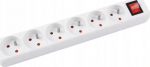 Office Products Surge Protector Power Strip 6 sockets 3 m White (13116341-14)