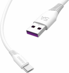 Kabel USB Dudao USB-A - USB-C 2 m White (6970379614785)