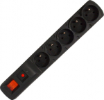 Acar F5 5 sockets 3.0m - Safety strip Acar F5 5 sockets 3.0m czarna