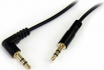 StarTech.com Kabel StarTech Jack 3.5mm - Jack 3.5mm 0.3m czarny (MU1MMSRA)