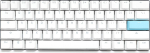 Ducky One 2 Pro Mini White Edition Gaming Keyboard, RGB LED - Kailh Red (US)