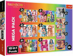 Trefl Puzzle 10w1 A collection of fashionable dolls - MGA Rainbow High 96000 Trefl