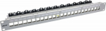 InLine InLine&reg; Patch panel 24-way, Keystone empty panel Patch panel, 19'', 1U, light grey RAL7035
