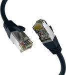 EFB Elektronik CAT8.1 BLACK 0.50M PATCH CORD, RJ45 S/FTP LSZH 40GBIT CU LAN
