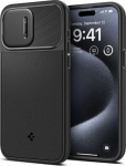 Kaitse&uuml;mbris Optik Armor MagFit, Apple iPhone 15 Pro, must, kaamera kattega, MagSafe, Spigen