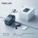 Niimbot label printer Niimbot Tisk&aacute;rna &scaron;t&iacute;tků K3 Smart, modr&aacute; + role stickers 230 ks
