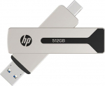 PNY HP USB-C & Typ-A 3.2 512GB SSD Steel Flash Drive 911Pro