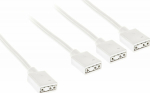 Kolink ARGB 1-3 Splitterkabel - 30cm, wei&szlig;
