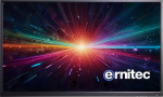 Ernitec 65" 24/7 4K UHD surveillance, monitor. Industrial-grade LED