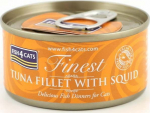 FISH4DOGS FISH4CATS Tuna fillet with squid - wet cat food - 70g