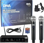 BITMAT Microphone DNA DNA DJ DUAL VOCAL receiver kit + 2x dynamic vocal wireless microphone