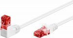 Wentronic Goobay GOOBAY Patchcord U/UTP Kat. 6 Simple / Angular 90 White 1m