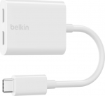 BELKIN ROCKSTAR USB-C, AUDIO- UND LADEADAPTER WEI