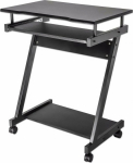 Techly Desk Techly Mobile Computer Desk 590x370 z black drawer