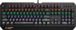 CANYON Hazard GK-6, Wired multimedia gaming keyboard with lighting effect, 108pcs rainbow LED, Numbers 104keys, RU+EN double injection layout, cable length 1.8M, 450.5*163.7*42mm, 0.90kg, color black