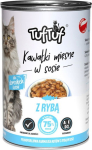 TufTuf TUF TUF Pieces of meat in sauce with fish - wet cat food - 415g
