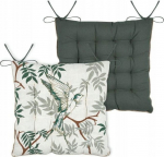Bertoni-arco Chair cushion with ties, BOTANYS, 38 x 38 cm
