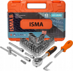 Isma Tool Set Isma Tool Set 1/4'' bits sockets 53el. walizka