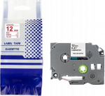 Tape BROTHER TZe-232 12mm x 8m red on white substitute