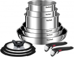 Tefal Ingenio Emotion L897SB74 11 elem. srebrny - stuff: aluminium | Type of cuisine: Ceramic, Electrical, Gas, Induction
