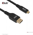 Club3D Kabel USB Typ C <-> DP 2.1 2m 8K120Hz St/St