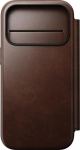 Nomad Modern Leather Folio iPhone 17 Pro Rustic Brown H