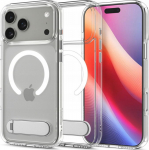 Case Spigen Ultra Hybrid ''S'' MagSafe on iPhone 17 Pro - transparent white