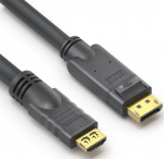 PureLink PureInstall | DisplayPort - HDMI | Max 3840x2160 60Hz 4:4:4 | Svart | 15m