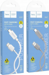 Kabel USB Hoco Kabel USB A do USB C 3A 1 m X107 white