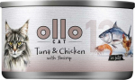 OLLO Cat nr 12 Tuna & Chicken with shrimp in jelly - wet cat food - 70g
