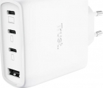 MOBILE CHARGER WALL MAXO 65W/4-PORT GAN WHITE 26068 TRUST