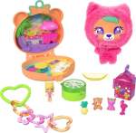 Mattel Polly Pocket: Tiny Worlds - Plushie Bear Compact Playset (JKC79)