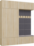 Topeshop HAGUE wardrobe IV/2Sz2W DĄB SONOMA 2x Wardrobe + 2x Wieszak
